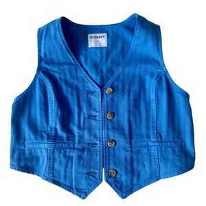 Old Navy Button-Front Jean Vest